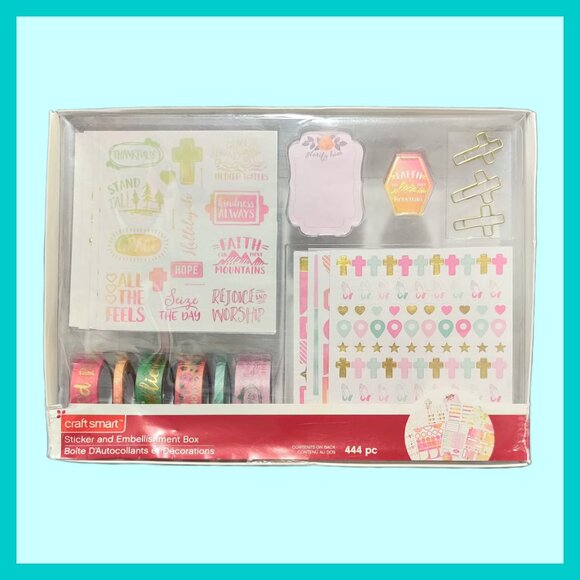 Craft Smart Sticker and Embellishment Box x2 -Everyday & Faith- for Paper Crafts - Picture 4 of 5